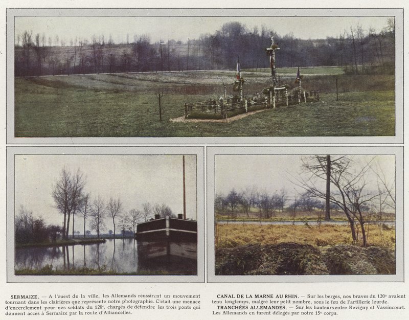 Sermaize, Canal de la Marne au Rhin, Tranchees Allemandes by Jules Gervais Courtellemont