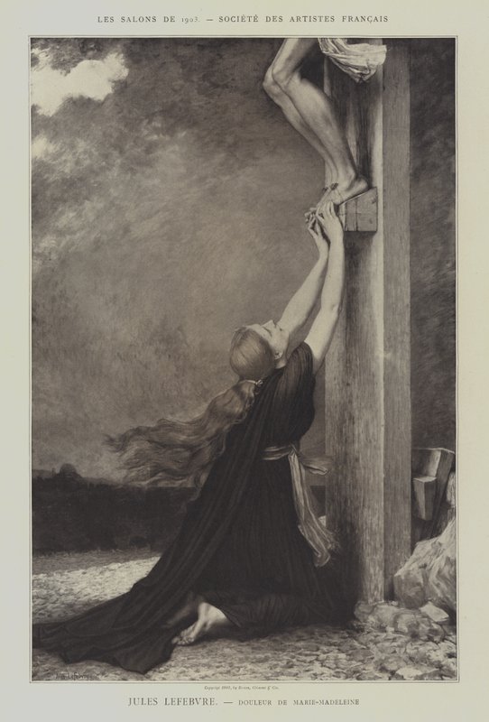 Douleur de Marie-Madeleine (Grief of Mary Magdalene) by Jules Joseph (after) Lefebvre