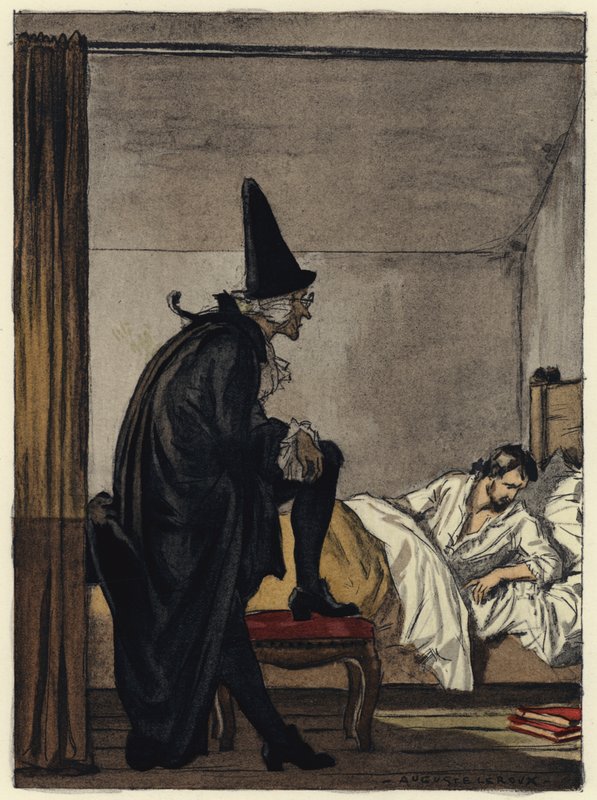 Illustration for memoirs of Casanova by Jules Marie Auguste Leroux