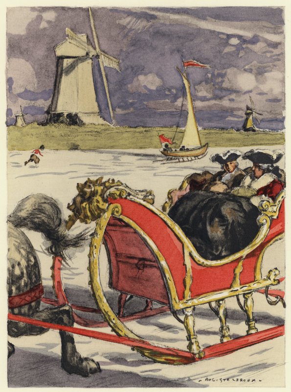 Illustration for memoirs of Casanova by Jules Marie Auguste Leroux