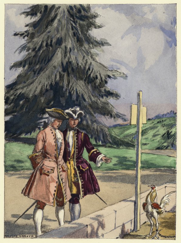 Illustration for memoirs of Casanova by Jules Marie Auguste Leroux