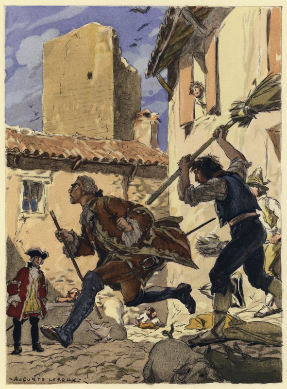 Illustration for memoirs of Casanova by Jules Marie Auguste Leroux