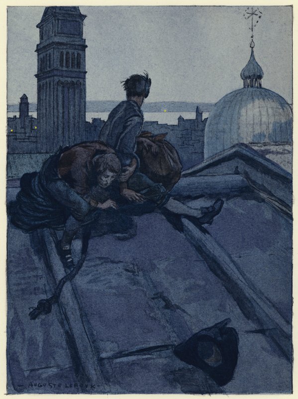 Illustration for memoirs of Casanova by Jules Marie Auguste Leroux