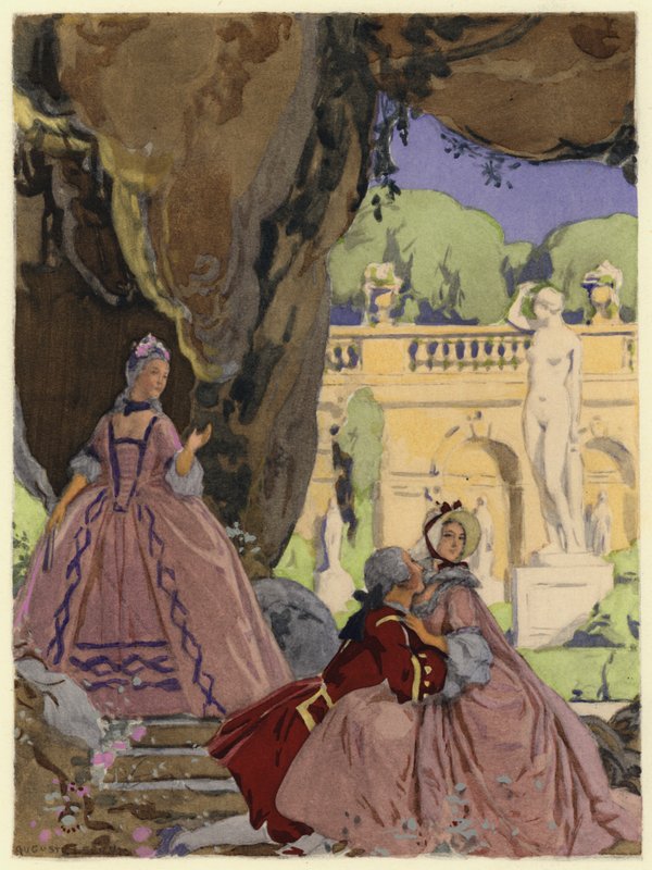 Illustration for Memoirs of Casanova by Jules Marie Auguste Leroux
