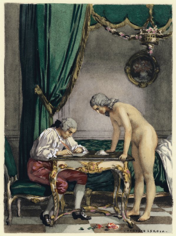 Illustration for Memoirs of Casanova by Jules Marie Auguste Leroux