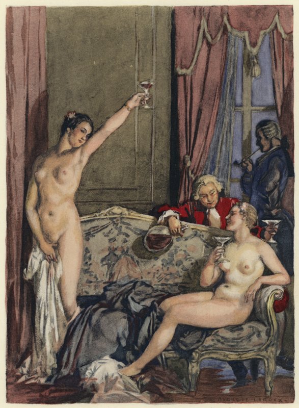 Illustration for Memoirs of Casanova by Jules Marie Auguste Leroux