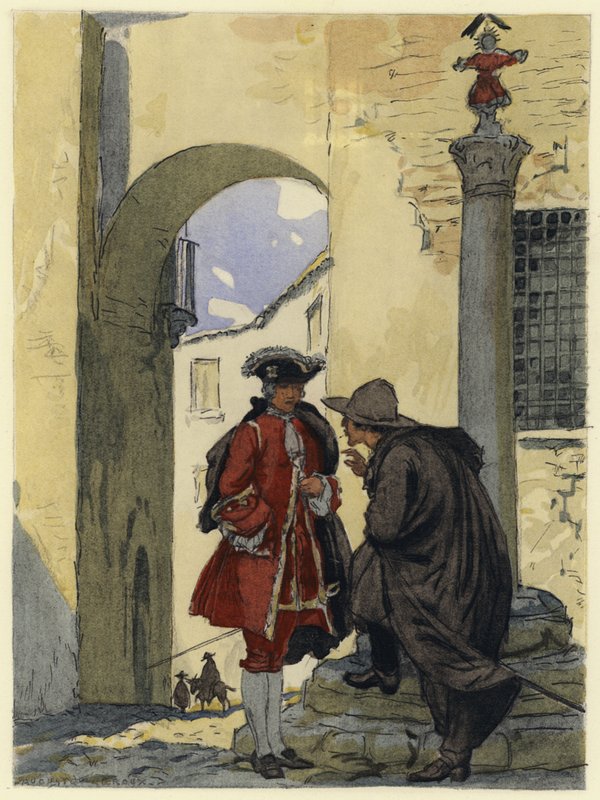Illustration for Memoirs of Casanova by Jules Marie Auguste Leroux