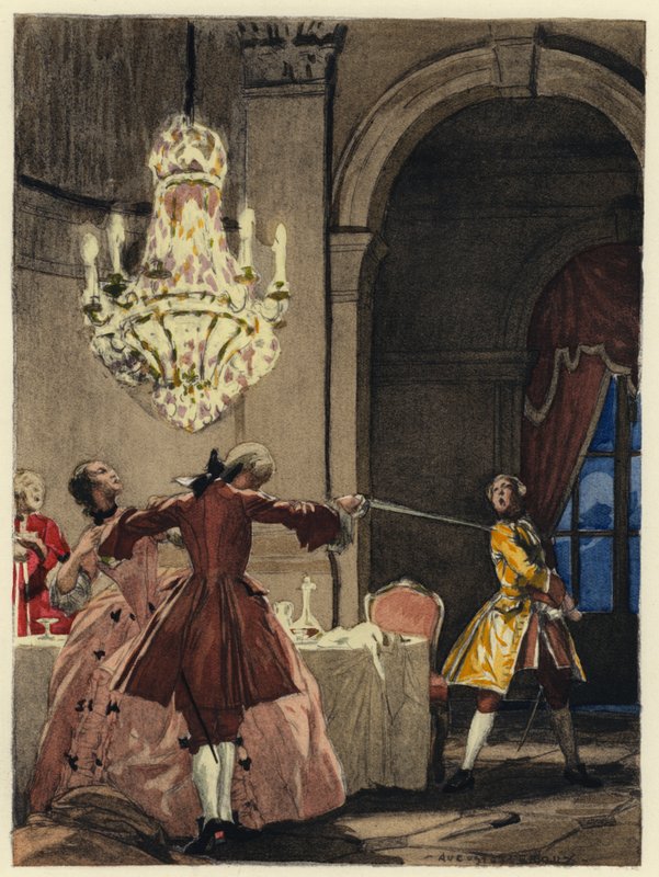 Illustration for Memoirs of Casanova by Jules Marie Auguste Leroux
