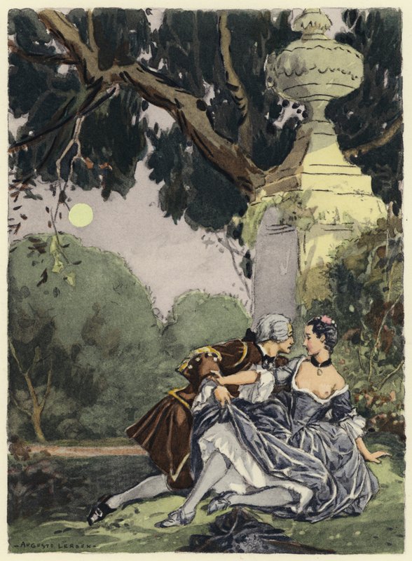 Illustration for Memoirs of Casanova by Jules Marie Auguste Leroux