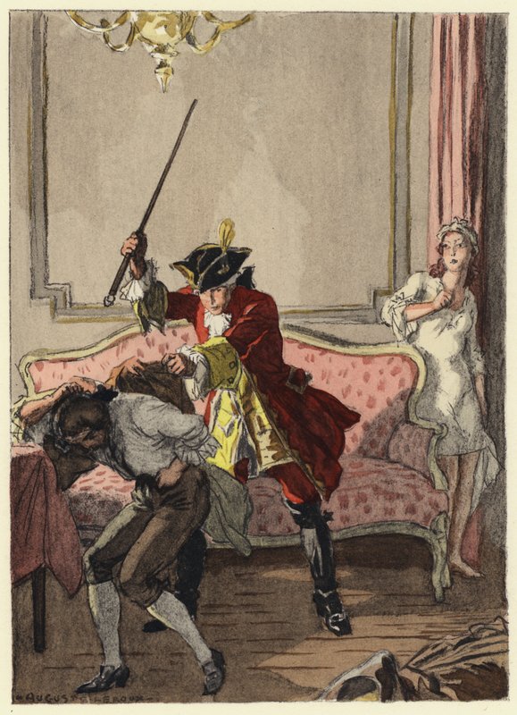 Illustration for Memoirs of Casanova by Jules Marie Auguste Leroux