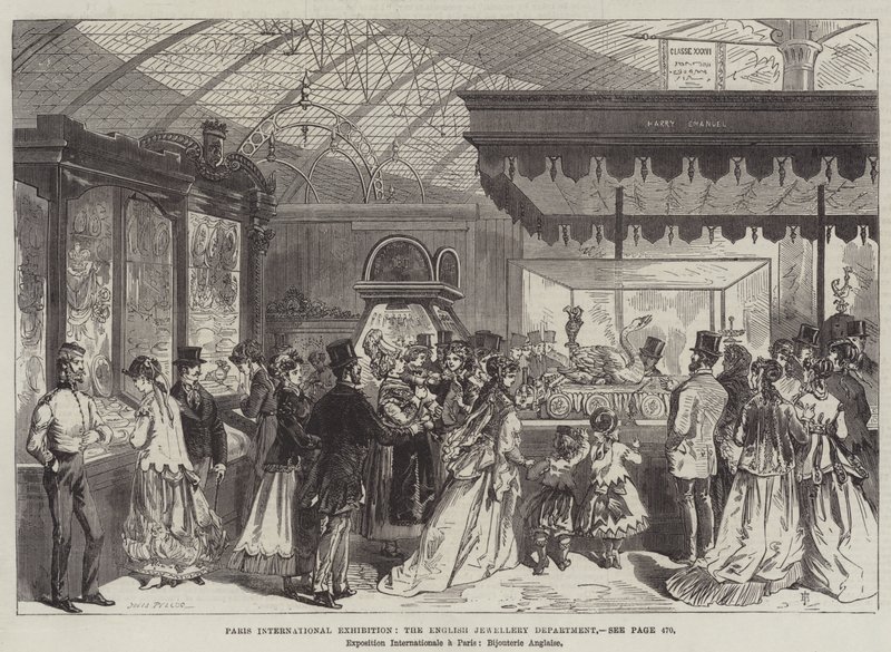 Paris International Exhibition, the English Jewellery Department by Jules Pelcoq