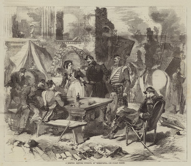 A Sketch in the Streets of Sebastopol by Julian Portch