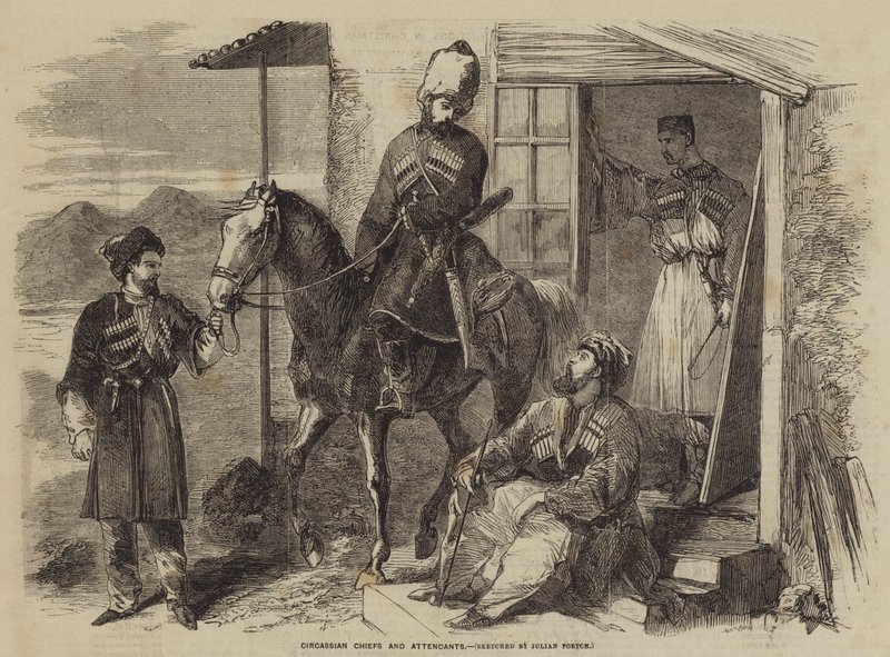 Circassian Chiefs and Attendants by Julian Portch