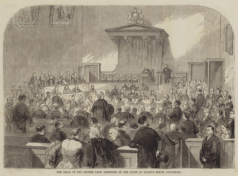 The Trial of the British Bank Directors in the Court of Queen’s Bench, Guildhall by Julian Portch
