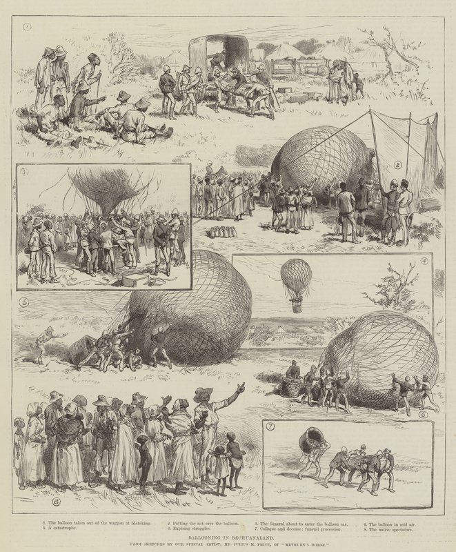 Ballooning in Bechuanaland by Julius Mandes Price