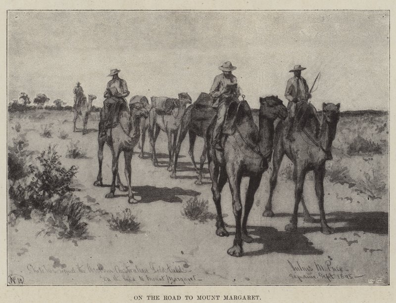 The Land of the Golden Nugget, on the Road to Mount Margaret by Julius Mandes Price