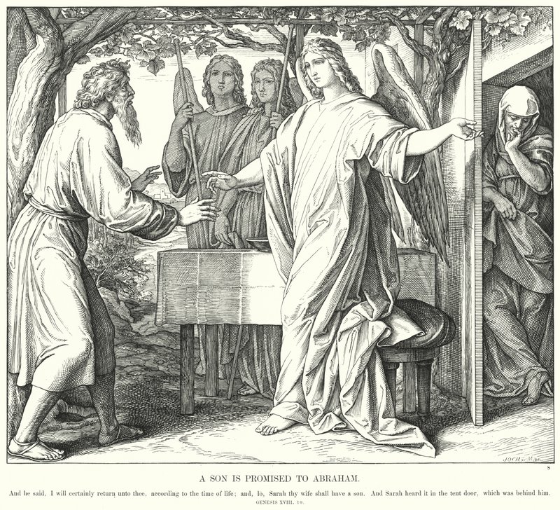 A Son is Promised to Abraham by Julius (after) Schnorr von Carolsfeld