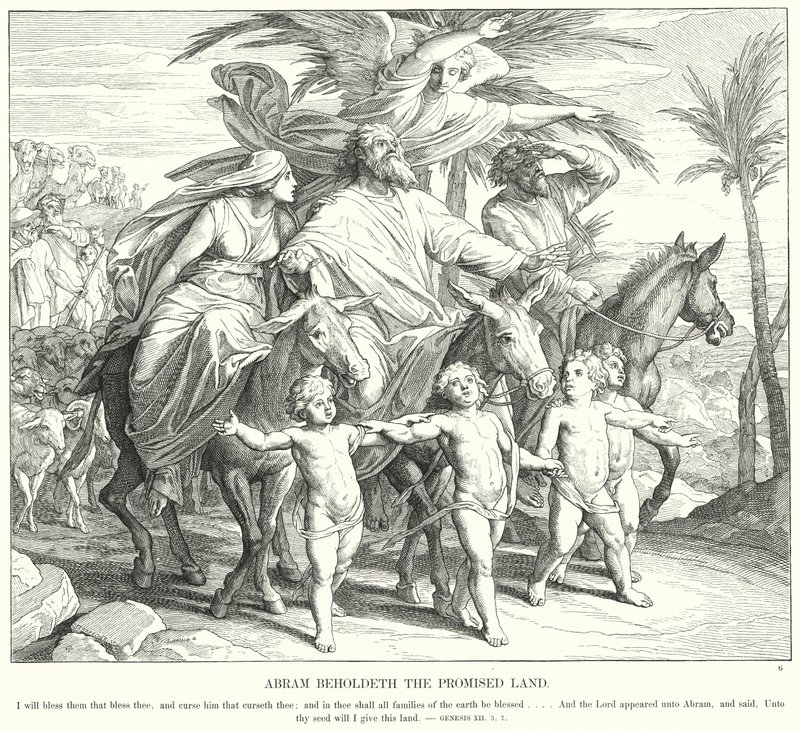 Abram Beholdeth the Promised Land by Julius (after) Schnorr von Carolsfeld