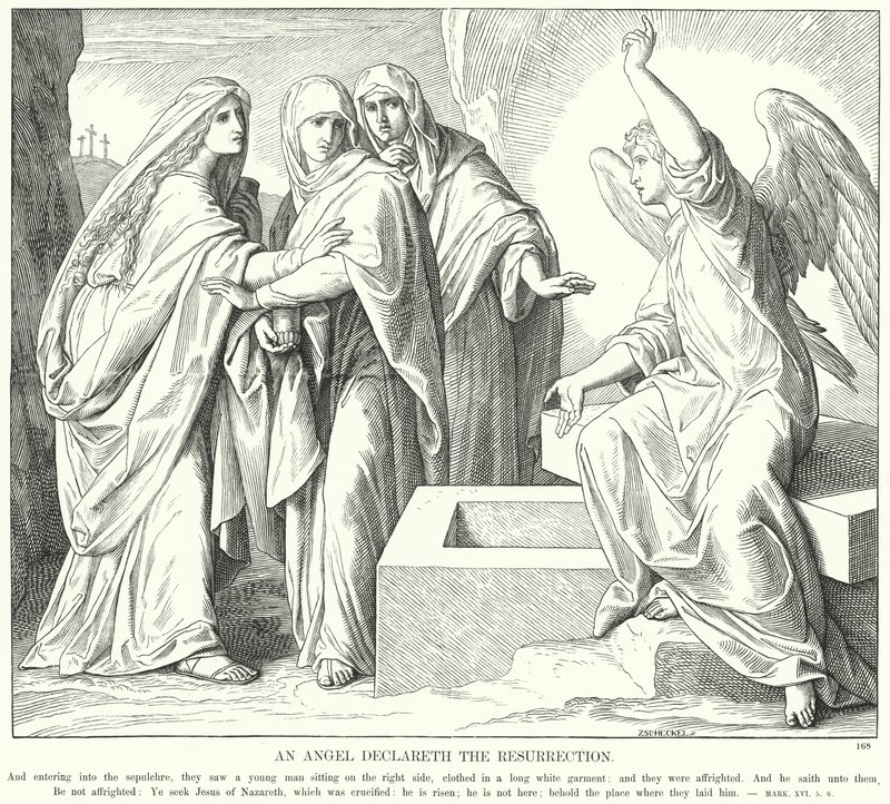 An Angel Declareth the Resurrection by Julius (after) Schnorr von Carolsfeld