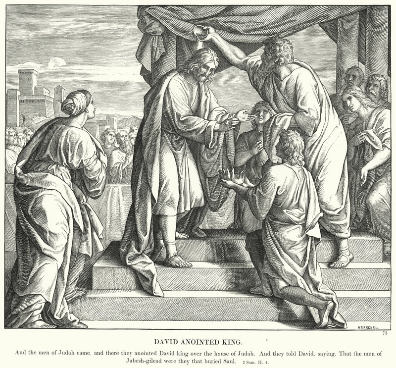David Anointed King by Julius (after) Schnorr von Carolsfeld