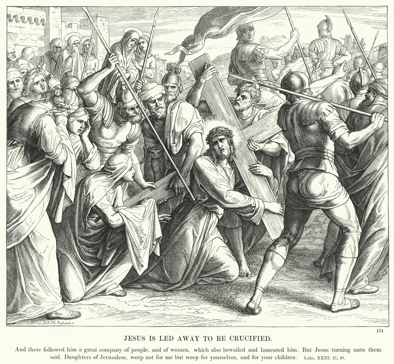 Jesus is Led Away to be Crucified by Julius (after) Schnorr von Carolsfeld