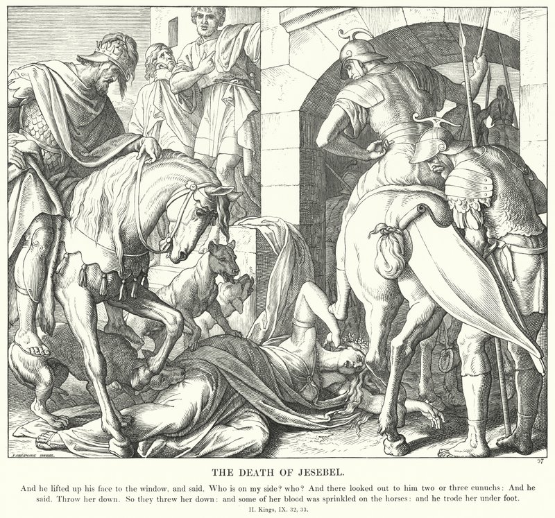 The Death of Jesebel by Julius (after) Schnorr von Carolsfeld