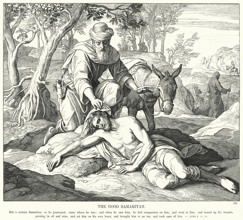 The Good Samaritan by Julius (after) Schnorr von Carolsfeld