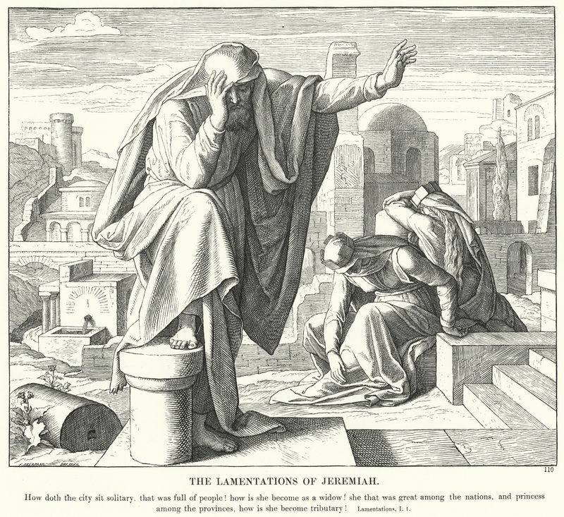 The Lamentations of Jeremiah by Julius (after) Schnorr von Carolsfeld