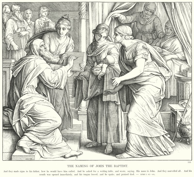 The Naming of John the Baptist by Julius (after) Schnorr von Carolsfeld