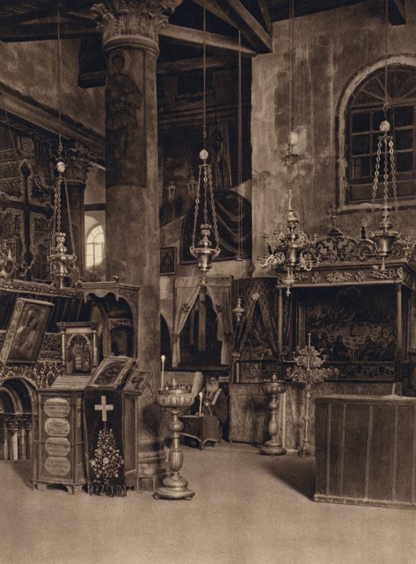 Bethlehem, Entrance to the Grotto of the Nativity by Karl Grober