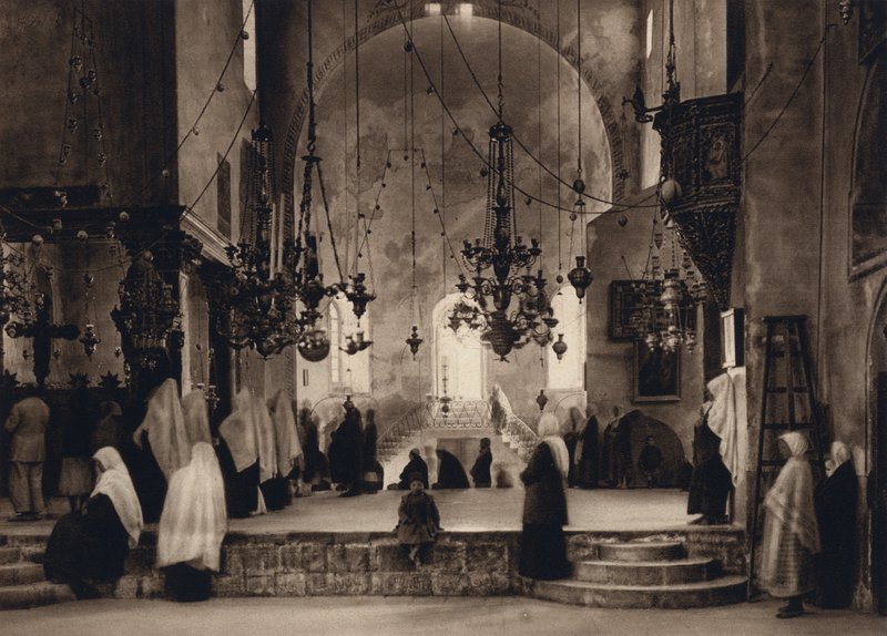 Bethlehem, Service in the Church of the Nativity by Karl Grober
