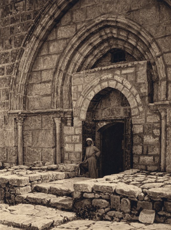 Jerusalem, Church of the Tomb of the Virgin, Portal by Karl Grober