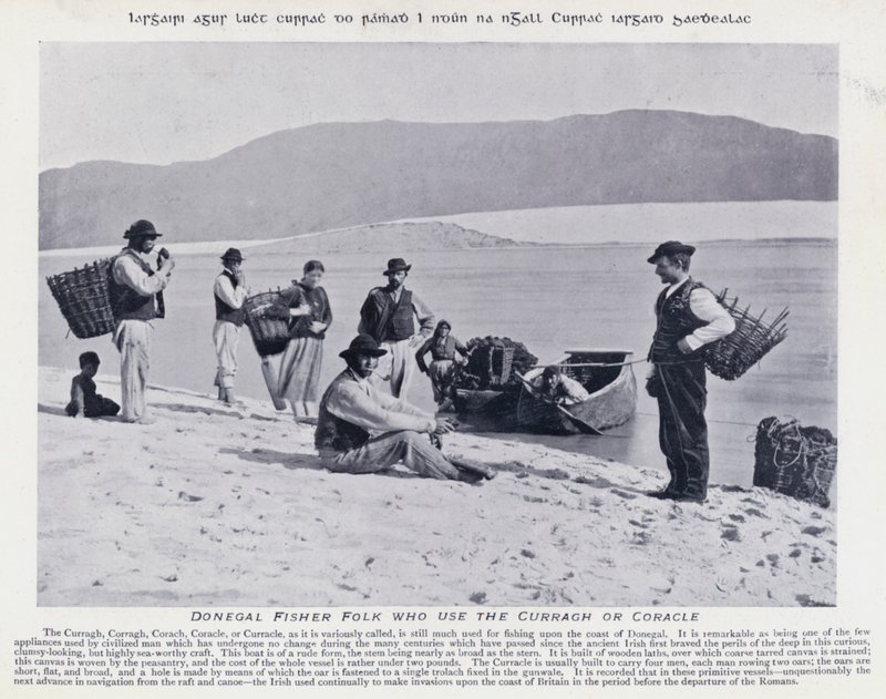 Donegal Fisher Folk who use the Curragh or Coracle by Karl Karlovich Piratsky