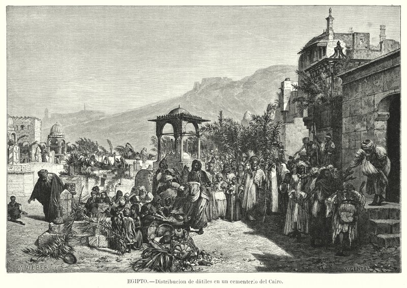 Distribution of Dates in a Cemetery, Cairo, Egypt by Karl Wilhelm Gentz