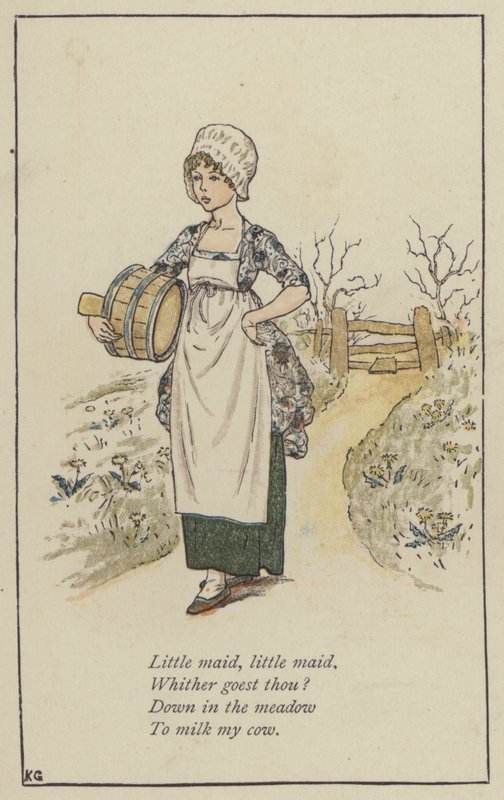 Little maid, little maid by Kate (after) Greenaway