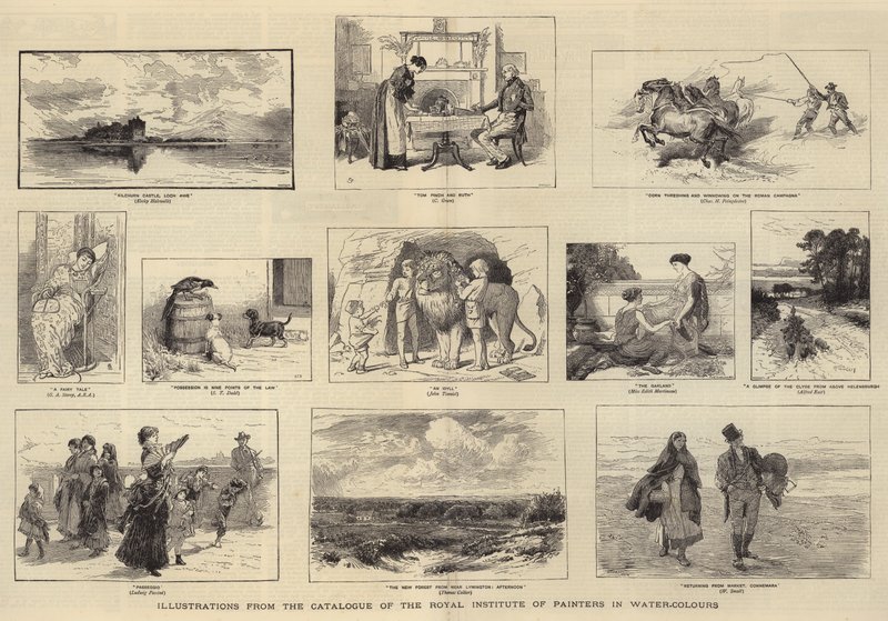 Illustrations from the Catalogue of the Royal Institute of Painters in Water-Colours by Keeley Halswelle