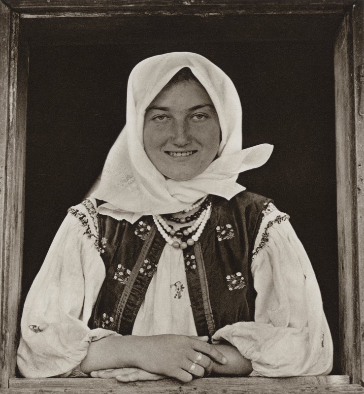 Romania: Oncesti, At the Window by Kurt Hielscher