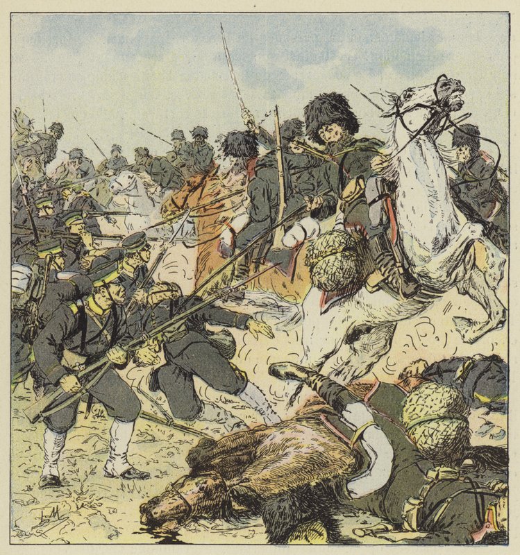 A charge of Cossacks by L. Malespine