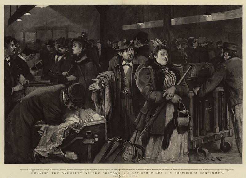 Running the Gauntlet of the Customs, An Officer finds his Suspicions confirmed by Lance Calkin