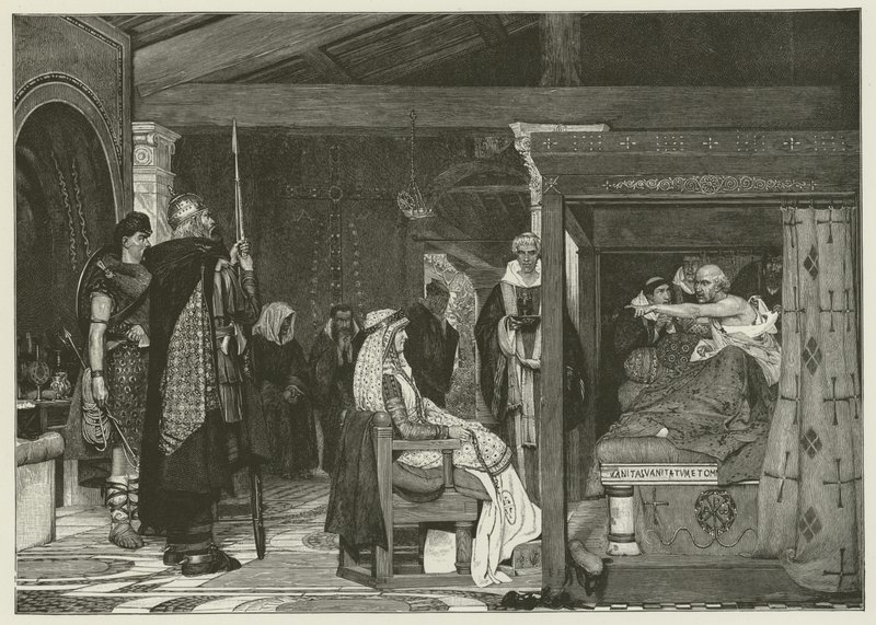 Fredegonde at the Death-bed of Praetextatus by Lawrence Alma Tadema