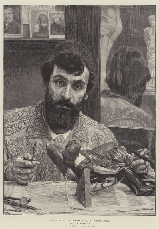 Portrait of Signor G B Amendola by Lawrence Alma Tadema