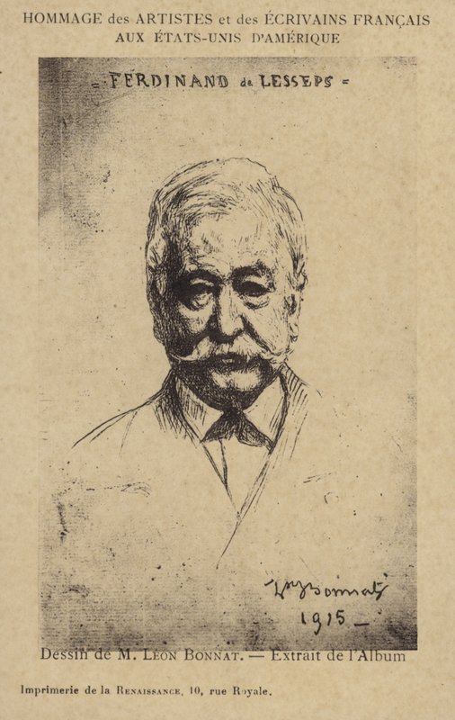 Ferdinand de Lesseps, French Entrepreneur and Canal Builder by Leon Joseph Florentin Bonnat