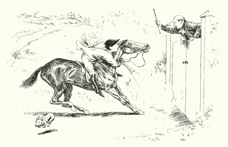 A Man Went a Hunting at Reigate, and Wished to Leap Over a High Gate by Leonard Leslie Brooke