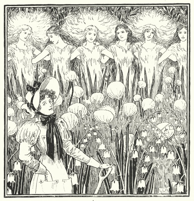 Mistress Mary, quite contrary, how does your garden grow by Leonard Leslie Brooke