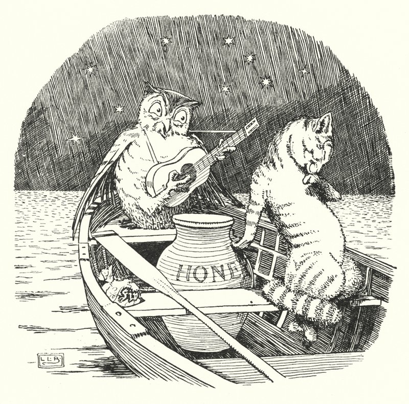 The Owl and the Pussy-cat by Leonard Leslie Brooke