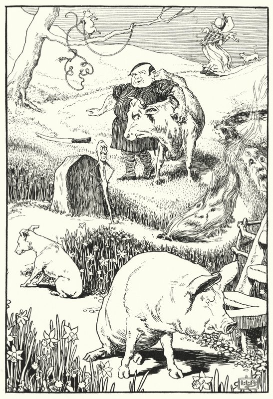 The old woman and her pig by Leonard Leslie Brooke