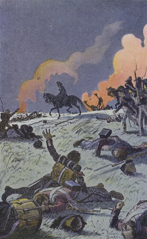 The Evening After the Battle of Waterloo by Leonce Burret
