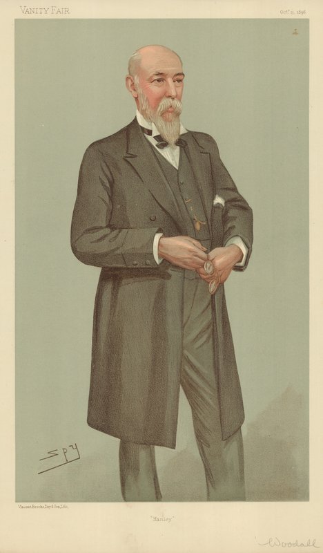 Mr William Woodall, Hanley, 15 October 1896, Vanity Fair cartoon by Leslie Matthew Ward