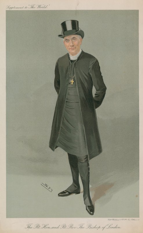 Portrait of the Bishop of London by Leslie Matthew Ward