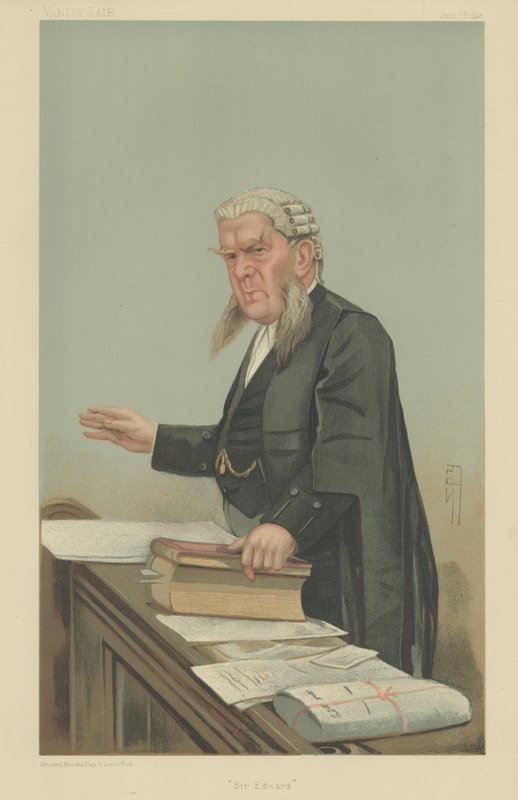 Sir Edward George Clarke by Leslie Matthew Ward